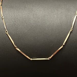 MA Bar Link 18KGP 16” Chain Necklace